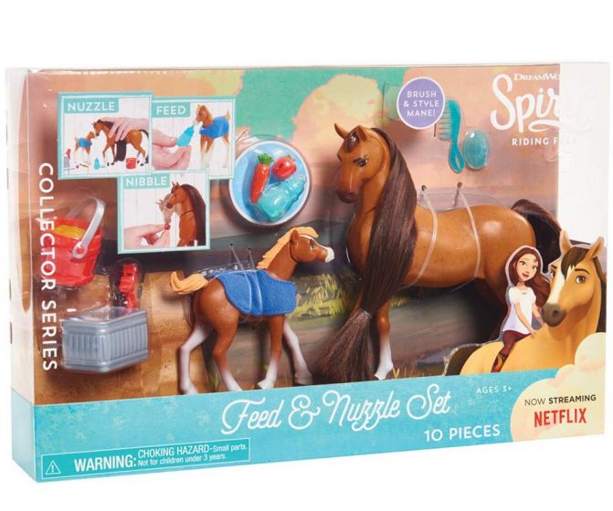 Spirit Riding Free Feed and Nuzzle - hest med føll