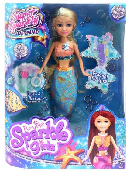 Sparkle Girlz havfrue-dukke med tilbehør - #1