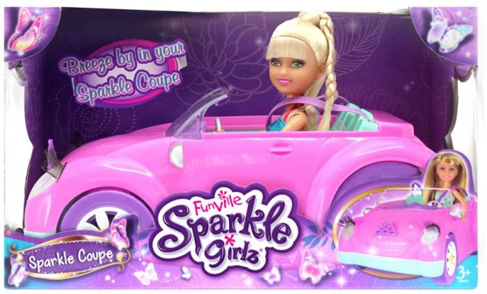 Sparkle Girlz docka med sportbil