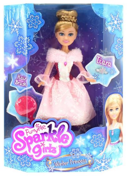 Sparkle Girlz Winter Princess med tillbehör - A