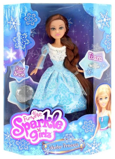 Sparkle Girlz Winter Princess med tillbehör - B