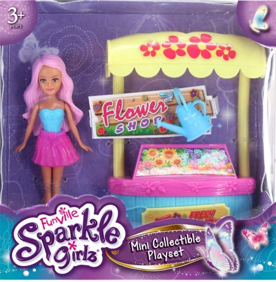 Sparkle Girlz minidukke lekesett - blomsterbutkk