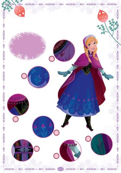Disney Frozen aktivitetsbok med oppgaver, fargelegging og klistremerker - pusle, tegn og klipp ut
