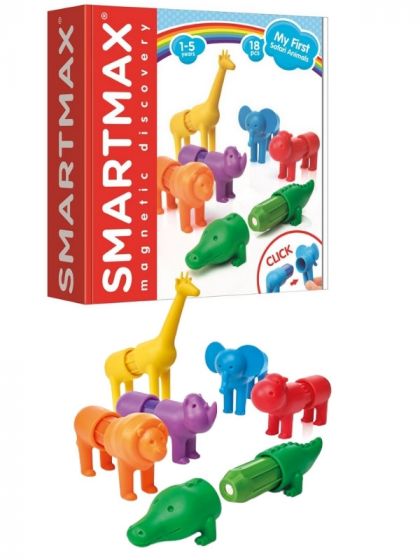 SmartMax My First Safari Animals - magnetlekesett med dyr - 18 deler