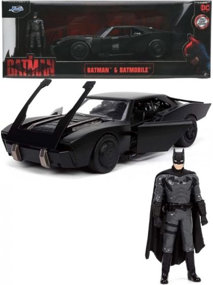 Batman Batmobile bil med figur i metal - 21 cm