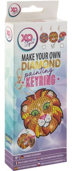 Grafix Diamond Painting nyckelring med pärlor - lejon