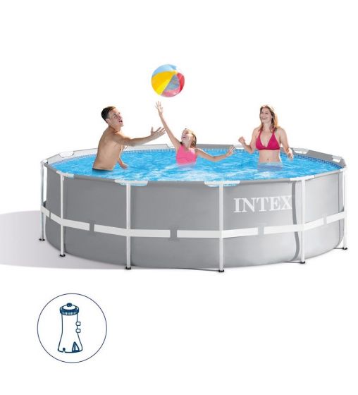 Intex Prism Frame Pool - rundt rammebasseng med filterpumpe - 305 x 76 cm