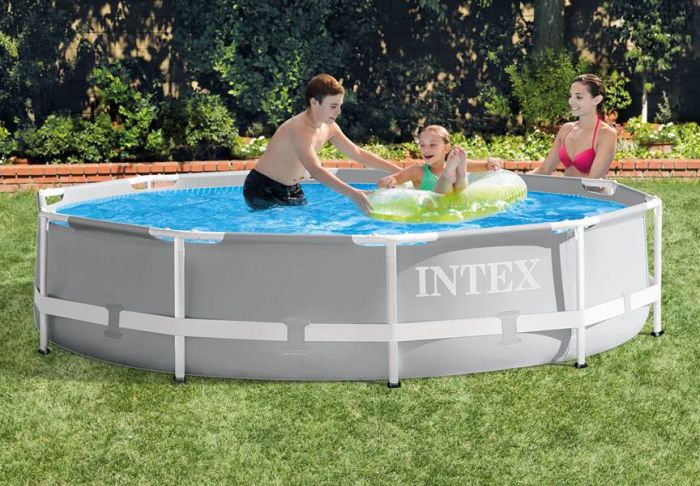 Intex Prism Frame Pool - rund rambassäng med filterpump - 305 x 76 cm