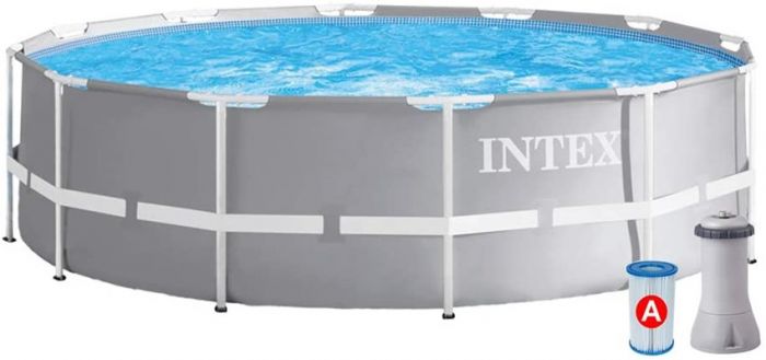 Intex Prism Frame Pool - rundt rammebasseng med filterpumpe - 366 x 76 cm
