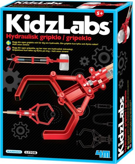 KidzLabs Hydraulisk gripeklo - eksperimentsett fra 5+