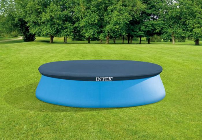 Intex Pool Cover - poolöverdrag med dräneringshål för rund bassäng - 305 cm