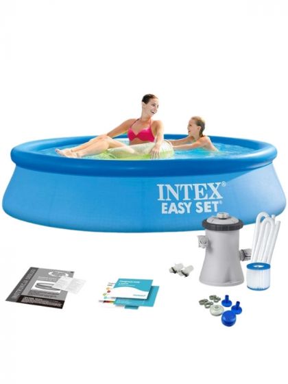 Intex Easy Set Pool - rundt basseng med filterpumpe - 244 x 61 cm