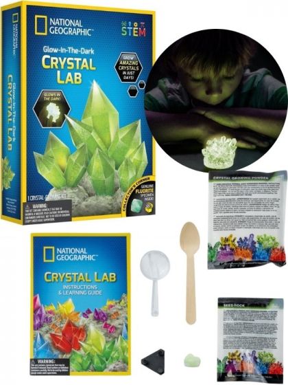 National Geographic Glow in Dark Crystal experiment - odla självlysande kristall