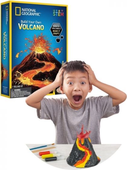 National Geographic Vulkan eksperimentsett - bygg en vulkan og se den få utbrudd