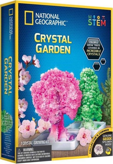National Geographic Crystal Garden eksperimentsett - gro dine egne krystalltrær
