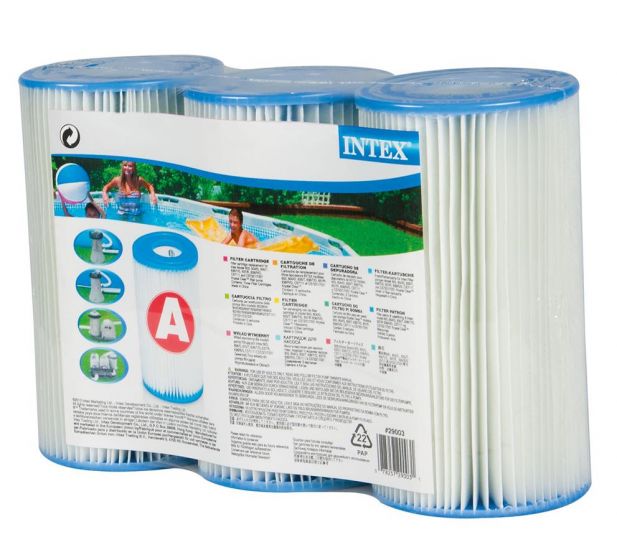 Intex Filter - 3 pak med filter type A til filterpumpe