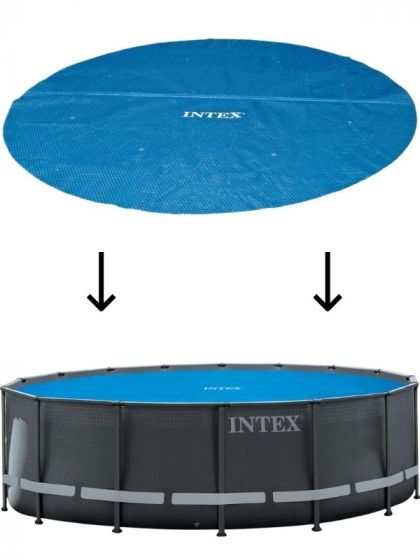 Intex Solar Pool Cover - värmeöverdrag till rund pool - 488 cm