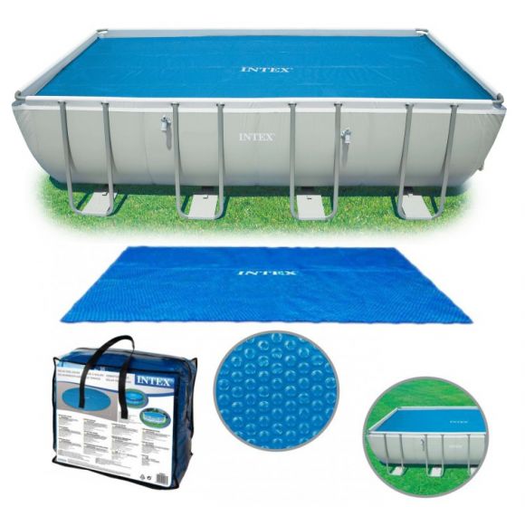 Intex Solar Pool Cover - värmeöverdrag till rektangulär rambassäng - 549 x 274 cm
