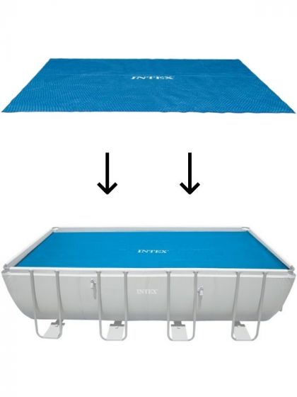Intex Solar Pool Cover - rektangulært varmebetræk til pools 732 x 366 cm