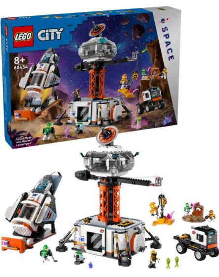 LEGO City Space 60434 Rombase og utskytningsrampe for rakett