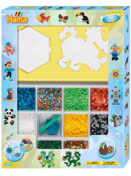 Hama Midi Giftbox - ca 7200 pärlor i plast