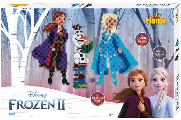 Hama Midi Disney Frozen - eske med perler og perlebrett - 6000 perler
