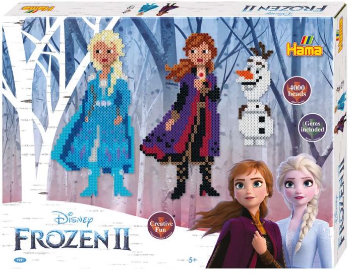Hama Midi Disney Frozen - æske med perler og perleplader - 4000 Midi perler