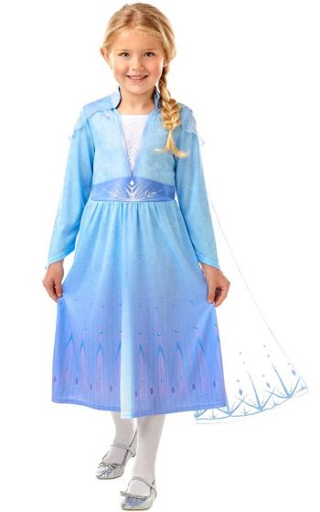 Disney Frozen Elsa kostyme - 3-4 år - 104 cm - reisekjole og kappe