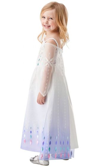 Disney Frozen 2 Elsa kostyme - 3-4 år - 104 cm - epilogkjole og kappe
