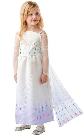 Disney Frozen 2 Elsa kostyme - 3-4 år - 104 cm - epilogkjole og kappe