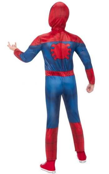 SpiderMan deluxe kostyme - 6 år - 116 cm - heldrakt og maske
