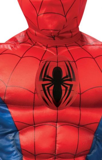 SpiderMan deluxe kostyme - 5-6 år - 116 cm - heldrakt og maske