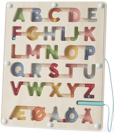 EduFun Magnetlabyrint i tre - ABC - lær bokstavenes form