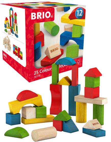 BRIO byggeklosser i tre 25 stk - 30114