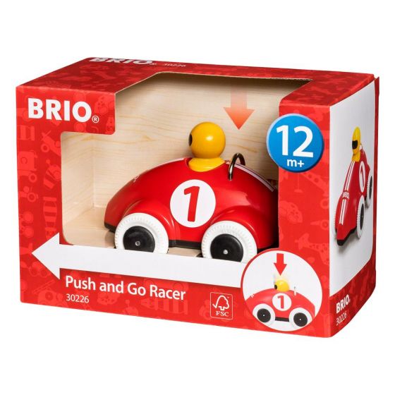 BRIO Racerbil tryk og kør 30226 - rød