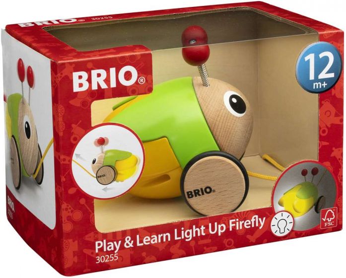 BRIO Drag-eldfluga 30255 -  dragleksak i trä med ljus och ljud