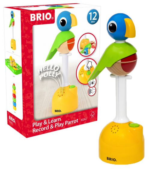 BRIO Lek och lär - Papegoja som spelar in ljud 30262