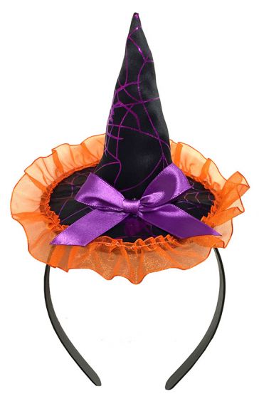 Minihäxhatt på diadem - Hår-accessoar till Halloween