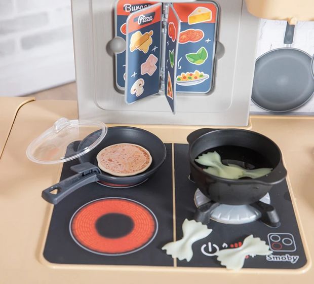 Smoby Chef Corner elektronisk restaurant med kasseapparat - 70 tilbehør og lekemat