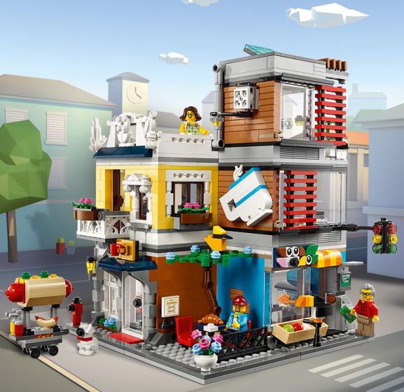 LEGO Creator 31097 Byhus dyrebutikk og kafé