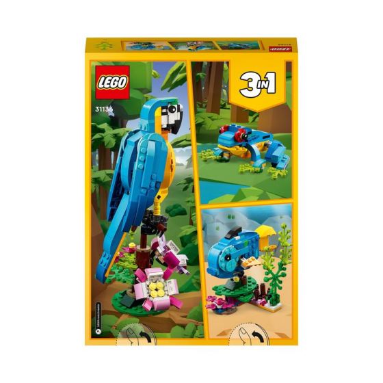 LEGO Creator 31136 3-i-1 Exotisk papegoja