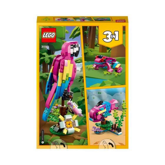 LEGO Creator 31144 3-i-1 Eksotisk, rosa papegøye