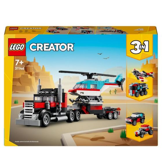 LEGO Creator 31146 Trailer med helikopter 3i1