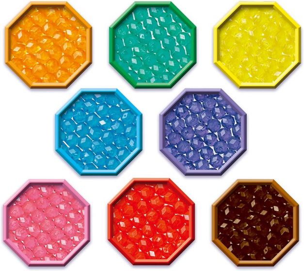 Aquabeads Jewel Bead refill-sæt med 800 vandperler i 8 forskellige farver