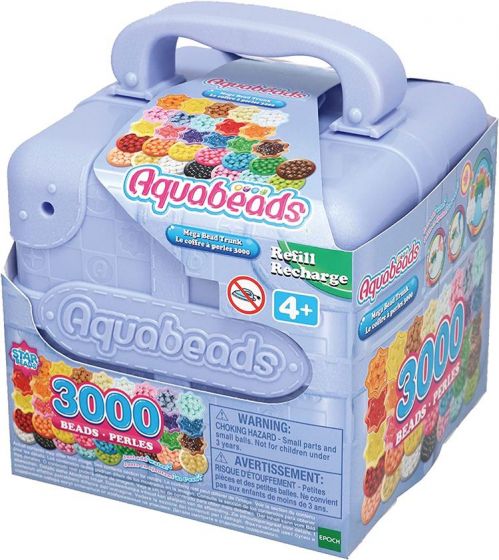 Aquabeads Mega Bead Trunk refill-sett i koffert - med 3000 vannperler
