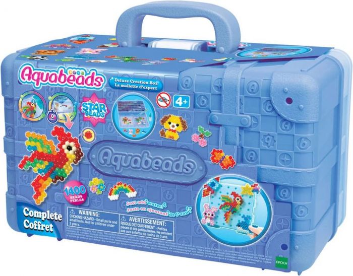 Aquabeads Deluxe Creation Box perlesett - koffert med 1400 vannperler