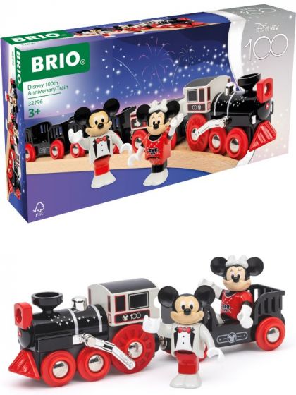 BRIO Disney 100 år jubileumstog 32296 - med Mikke Mus og Minnie Mus figurer