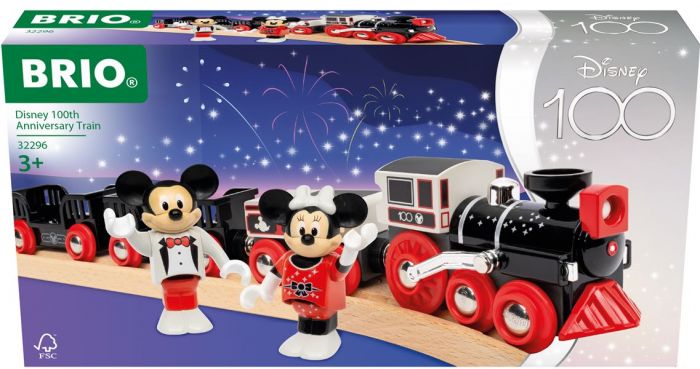 BRIO Disney 100 år jubileumstog 32296 - med Mikke Mus og Minnie Mus figurer