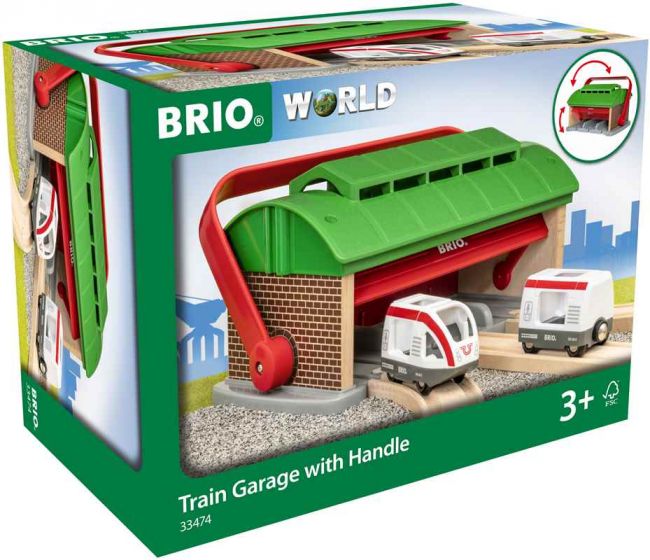 BRIO Garasje til tog - med håndtak 33474