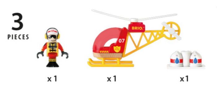BRIO Räddningshelikopter 33797
